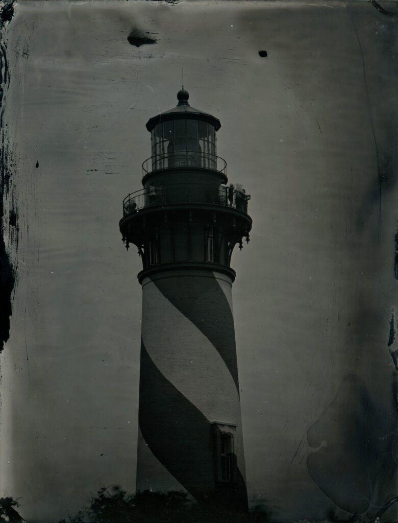 Tintype of St Augustine Lighthouse